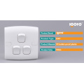 Interruptor de pared British Standard 3 Gang 1 Way